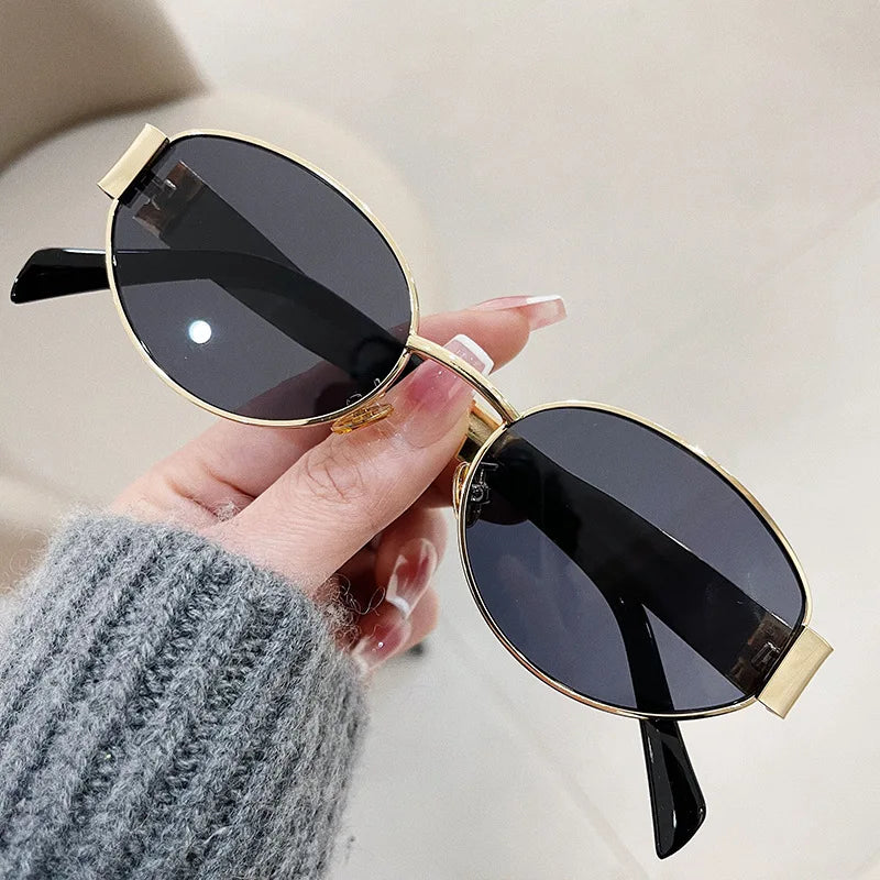 Retro Oval Women Sunglasses