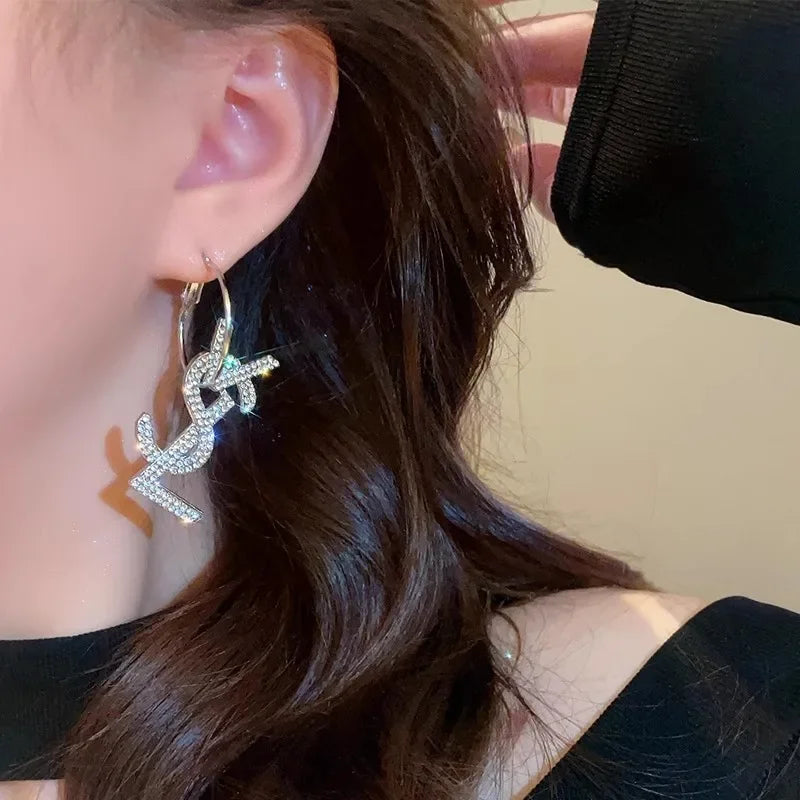 Gold Color Matte Texture Earrings