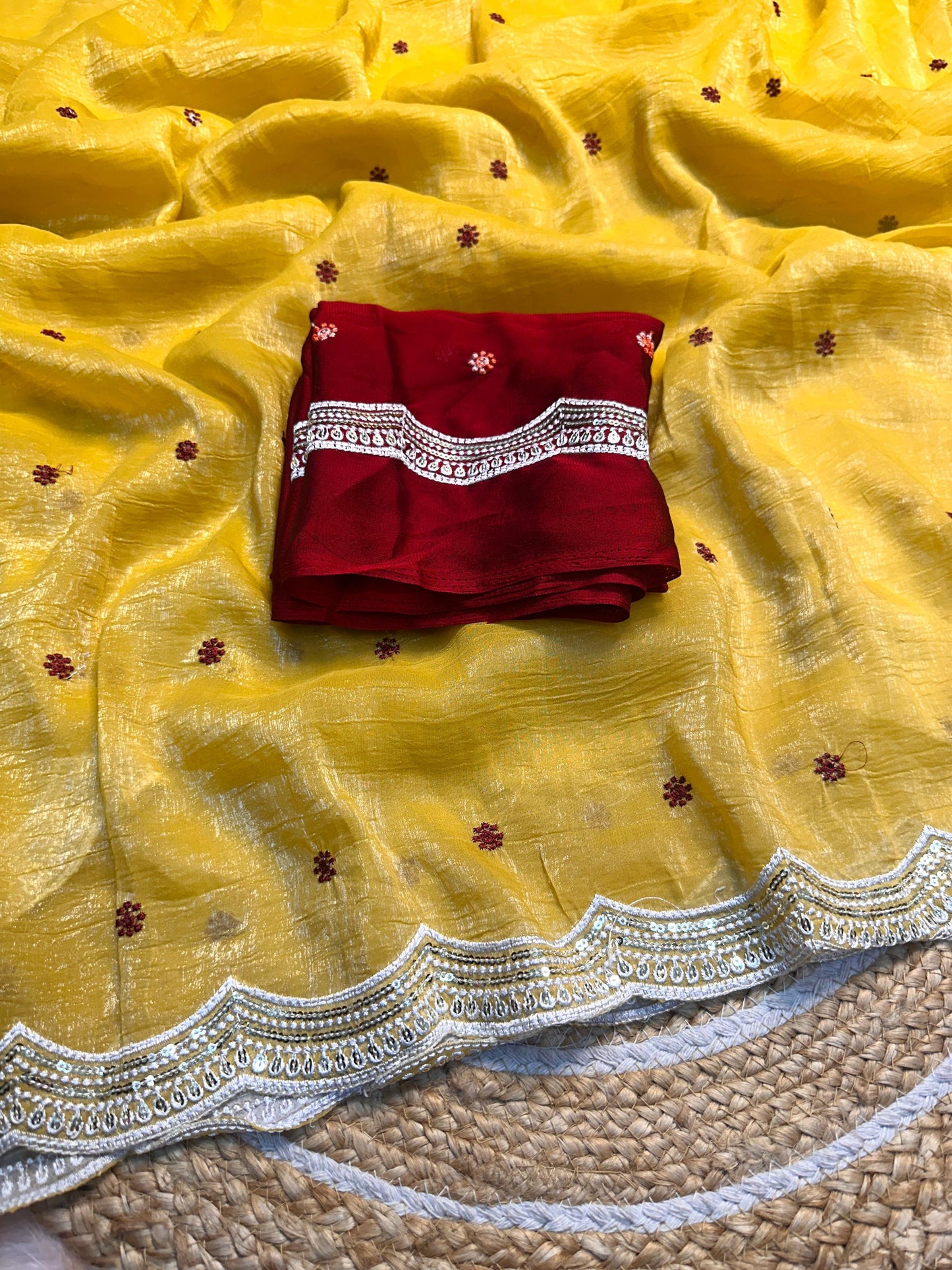Chiffon Embroidered Saree