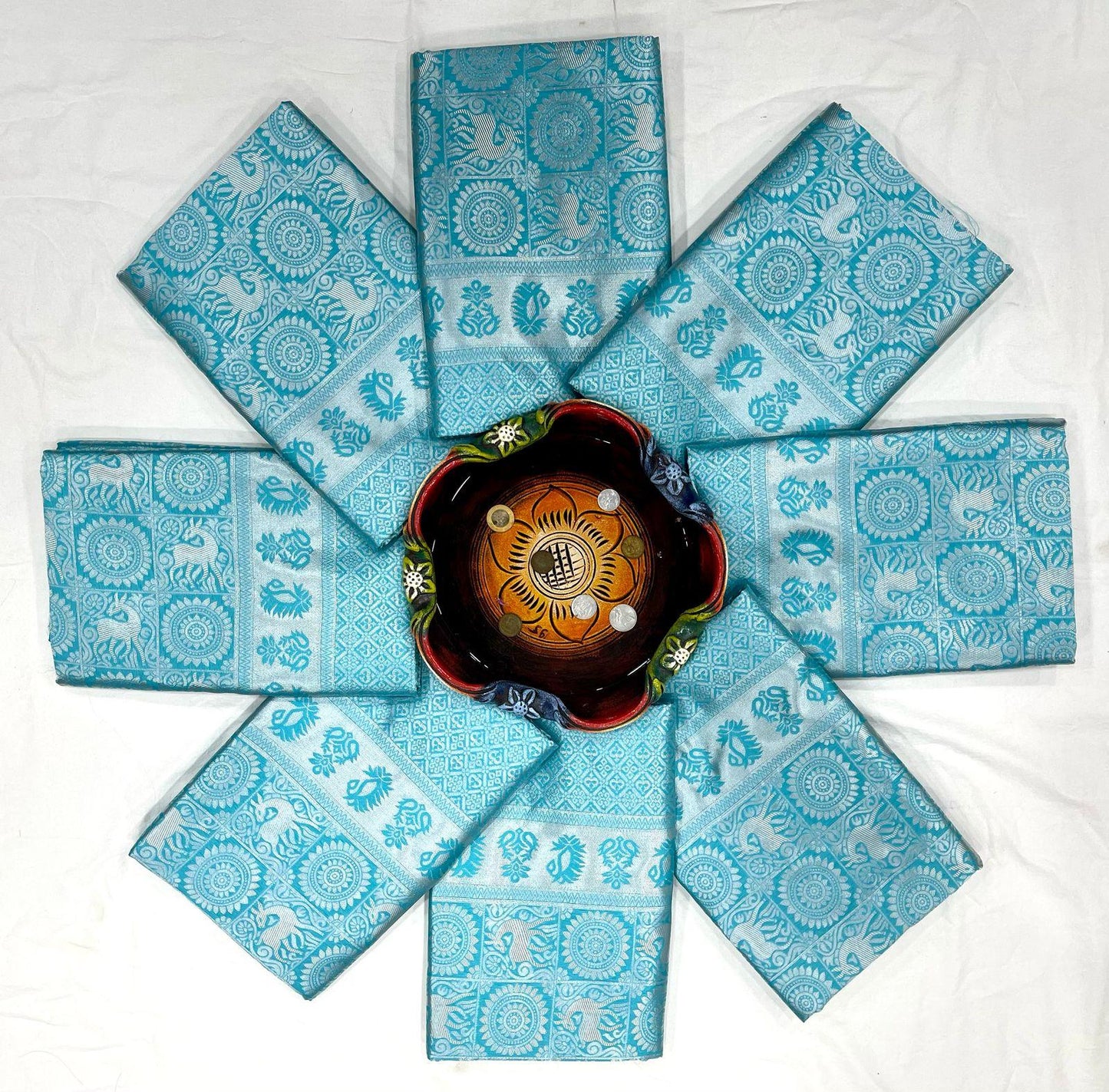 Soft Lichi Silk Jacqard Saree With Blouse