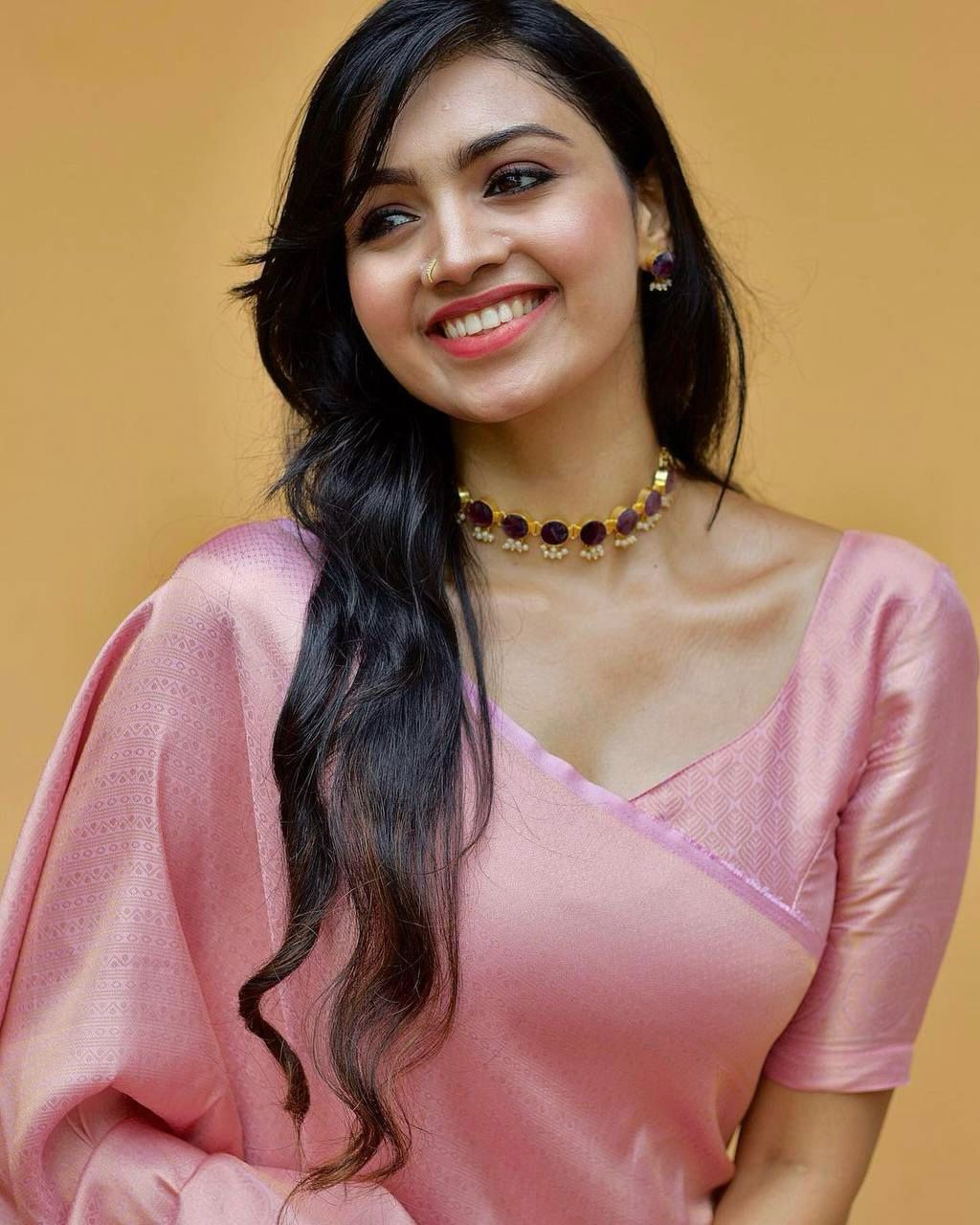 Soft Lichi Silk Blend Jacquard Work & Beautiful Rich Pallu Saree