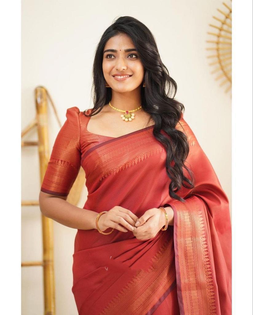 Party Wear Jacquard Soft Lichi Silk Saree With Beautiful Rich Pallu