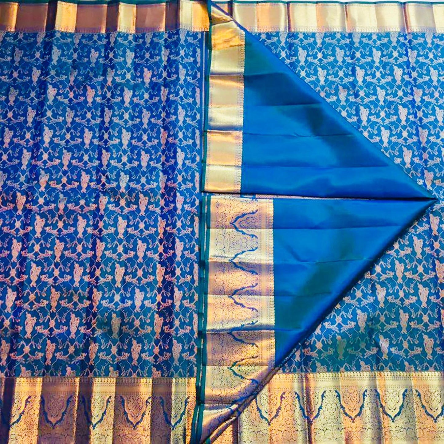 Designer Soft Lichi Silk Saree With Jacquard Work & Beautiful Rich Pallu