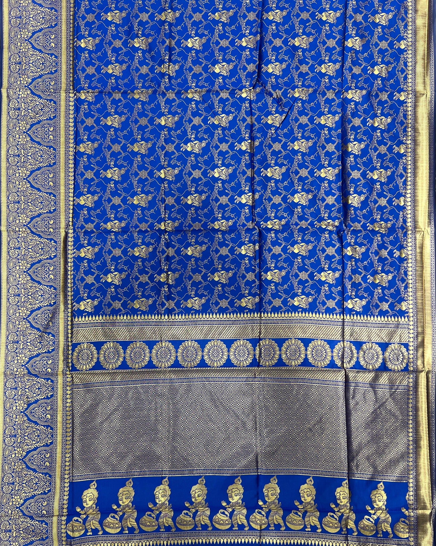 Designer Soft Lichi Silk Saree With Jacquard Work & Beautiful Rich Pallu