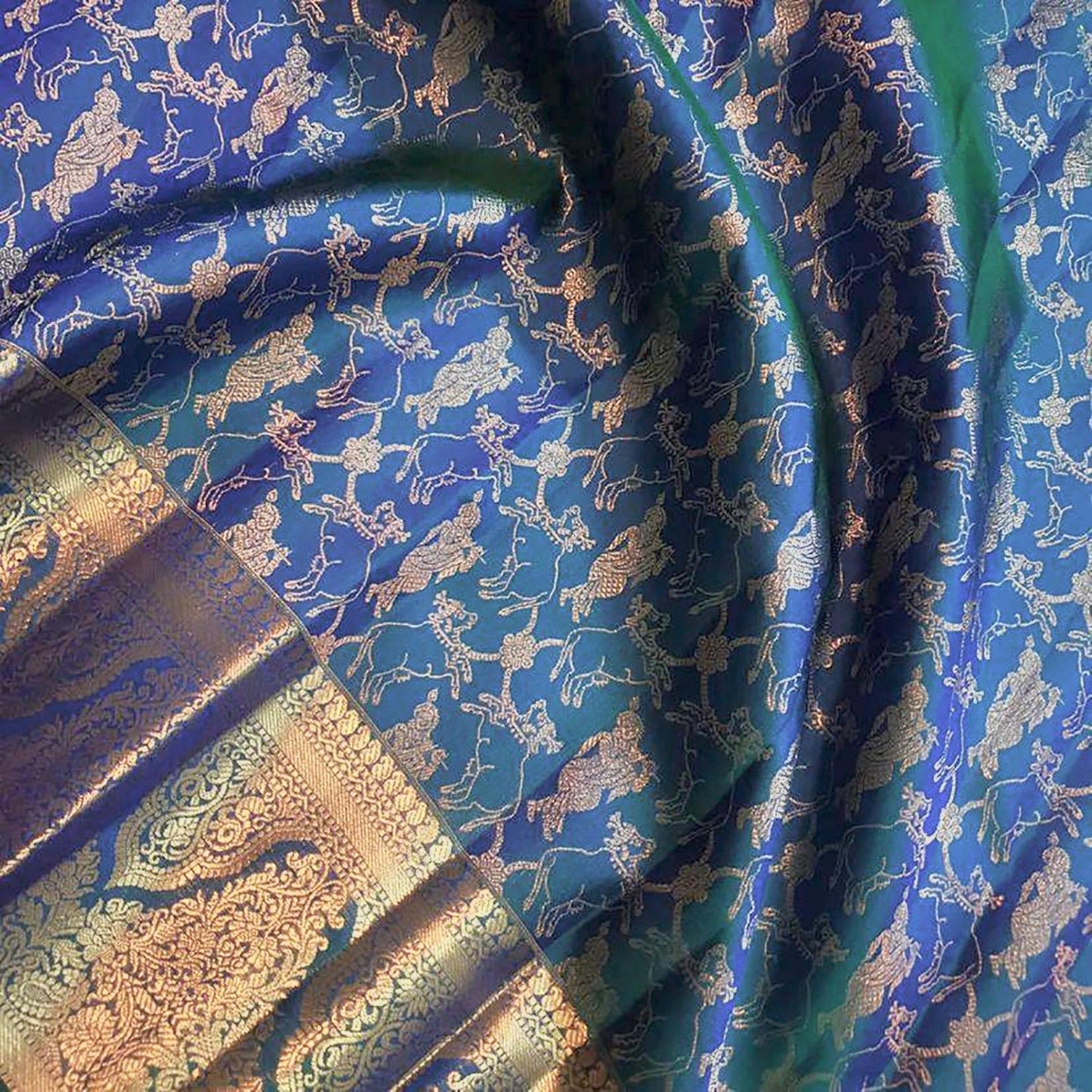 Designer Soft Lichi Silk Saree With Jacquard Work & Beautiful Rich Pallu