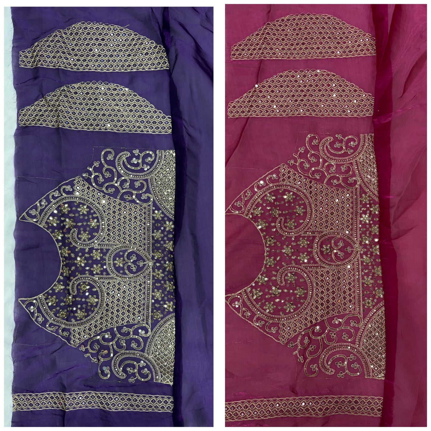 Shimmering Soft Jimi Chu Saree with Sequins Dori & Fancy Latkan