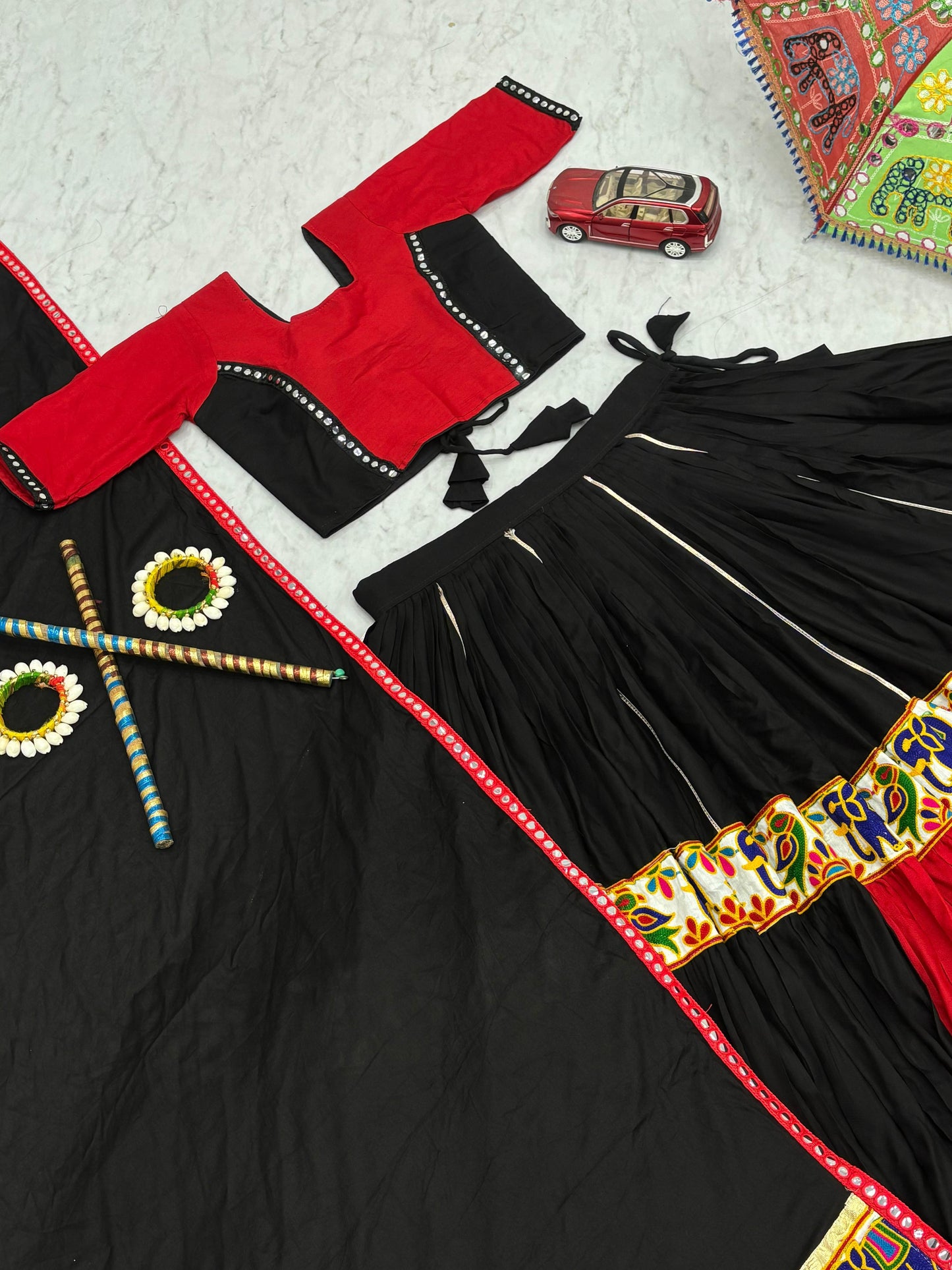 Pure Cotton Lehenga Choli with Gamathi Work