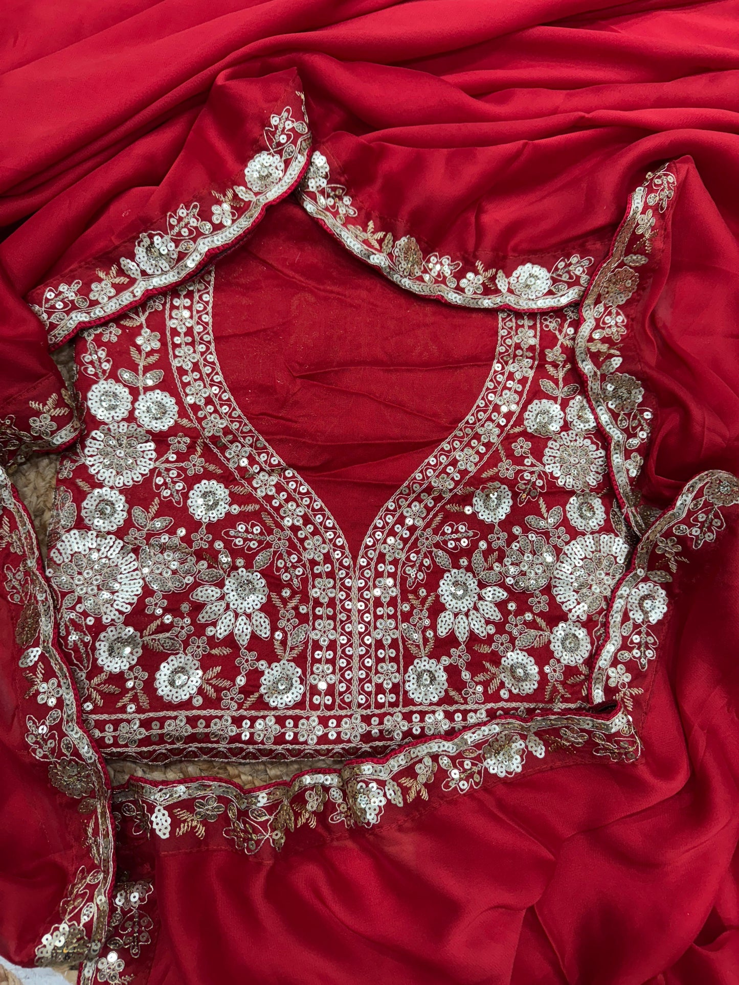 Soft Rangoli Silk Saree with Sequin Embroidery Hand Stone Work Fancy Latkan Lace Border