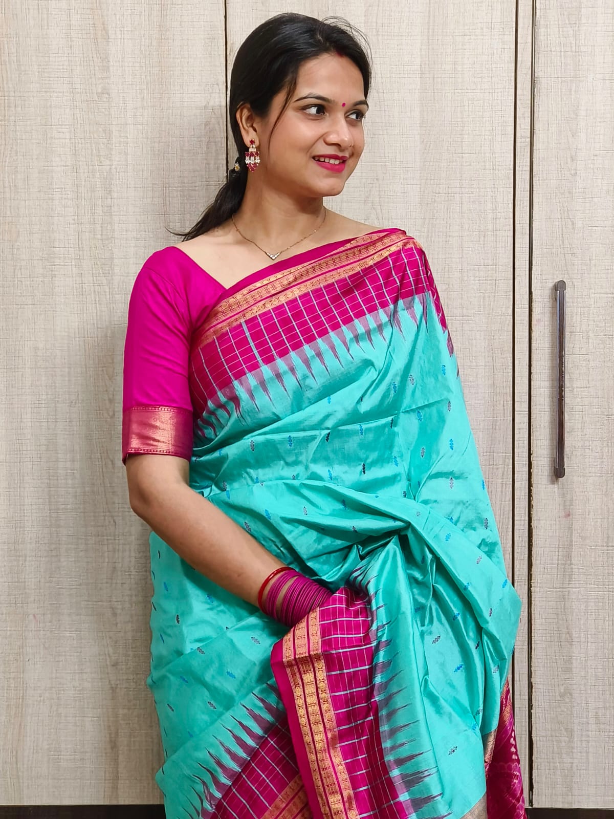 Odisha Sambalpuri Half Tissue Bandha Silk Saree