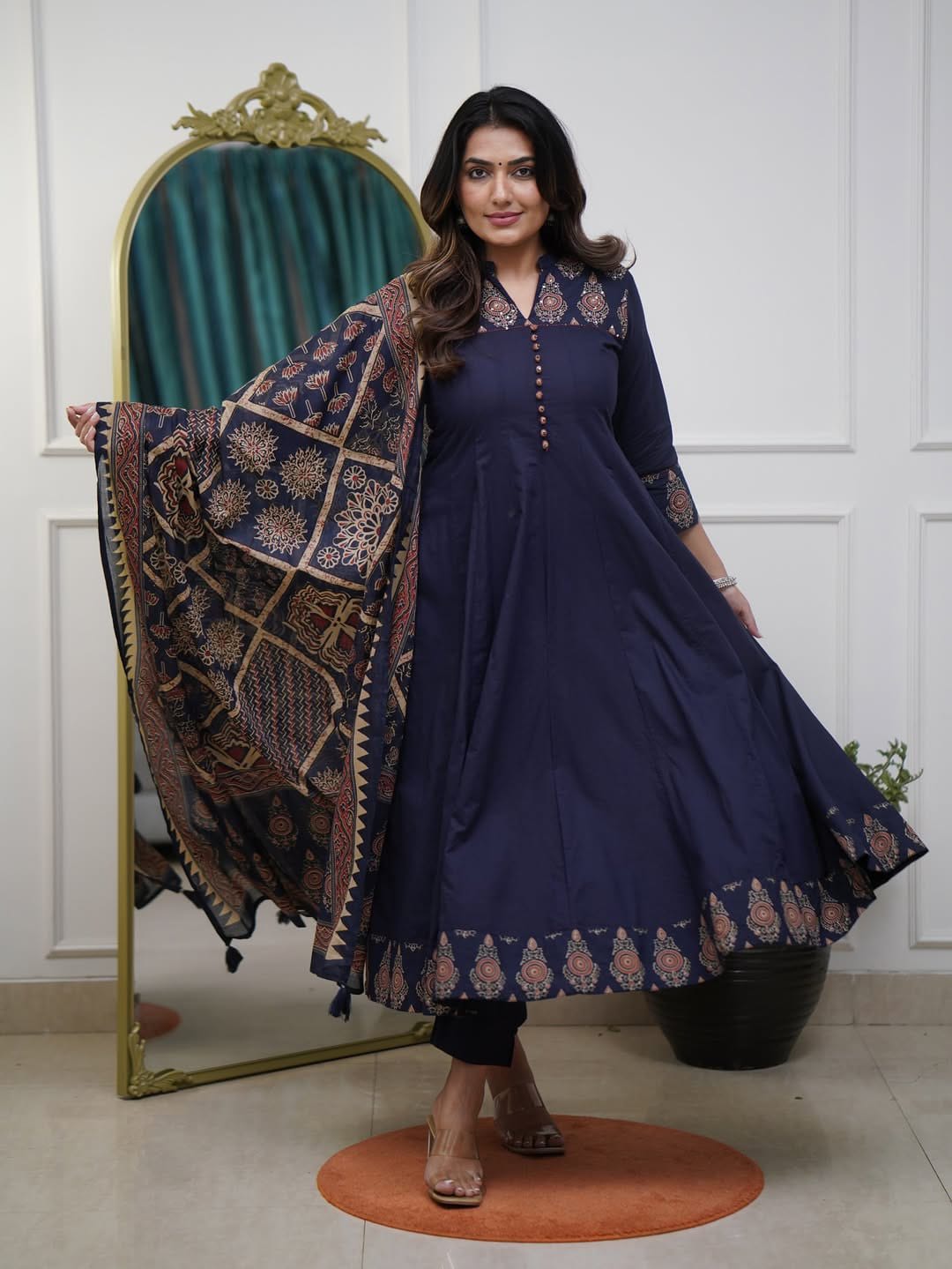 Jaipur Cotton Full Flared Anarkali Suit