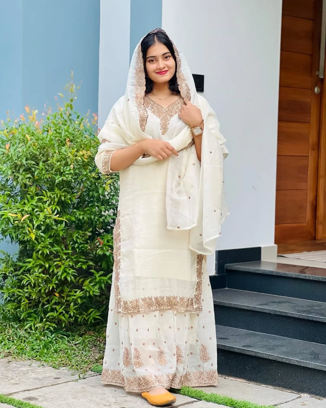 Designer Crunchy Silk With Sequence Embroidery Palazzo Suit