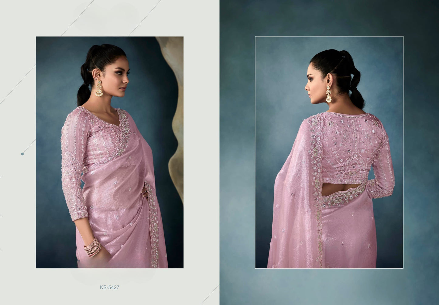 Fancy Party Wear Embroidery Saree