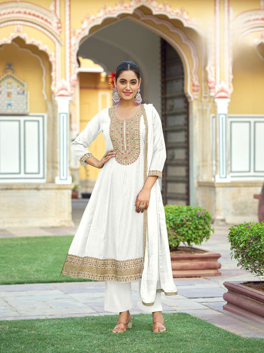 Sequins,Zari Embroidered  Anarkali Suit