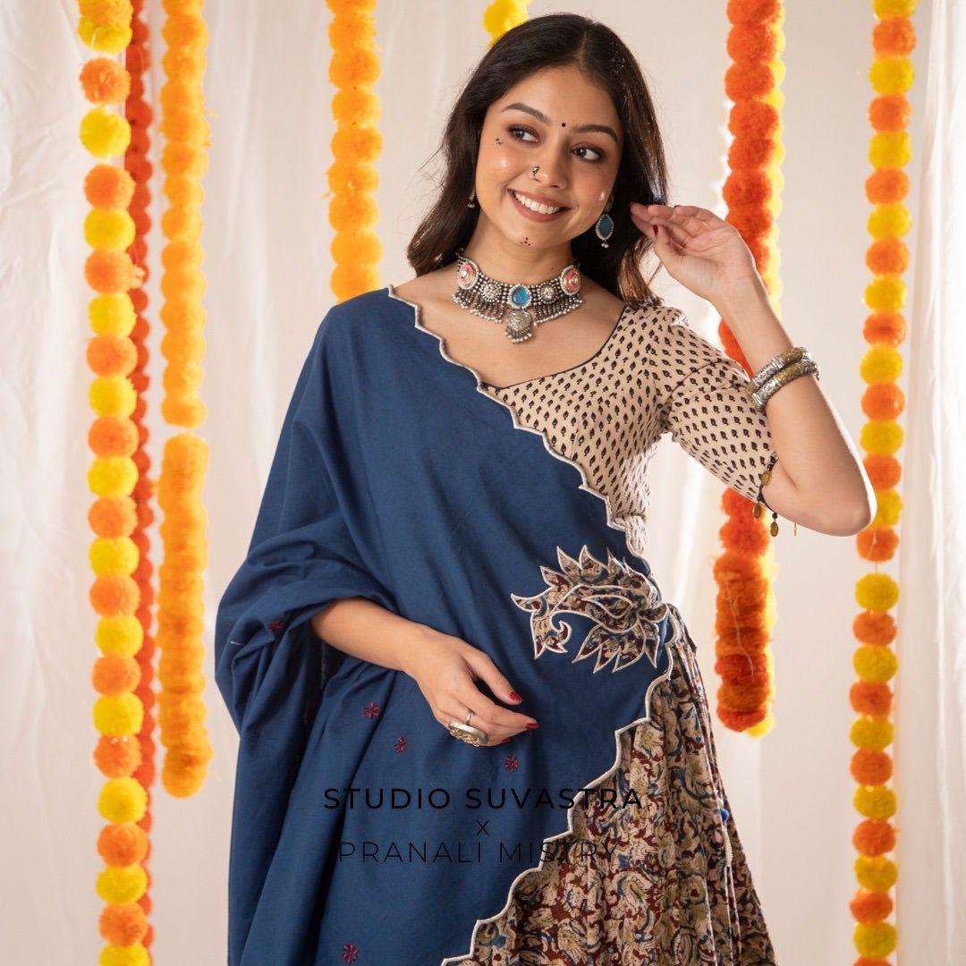 Girl wearing Designer Navratri Special Lehenga Choli