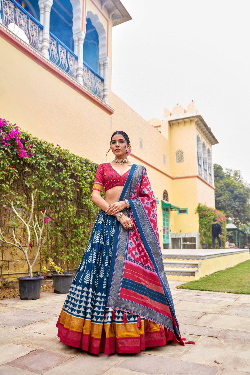 Model wearing Lehenga