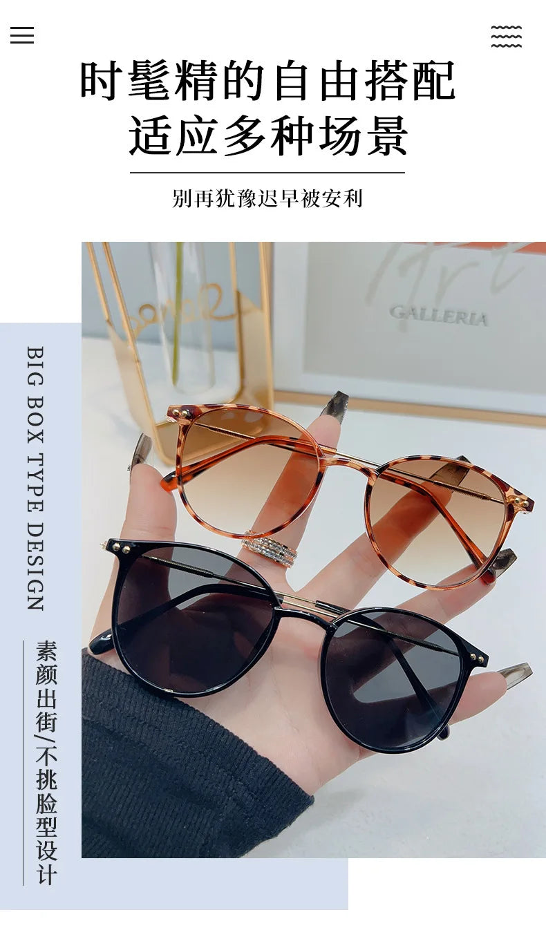 Round Vintage Sunglasses for Women