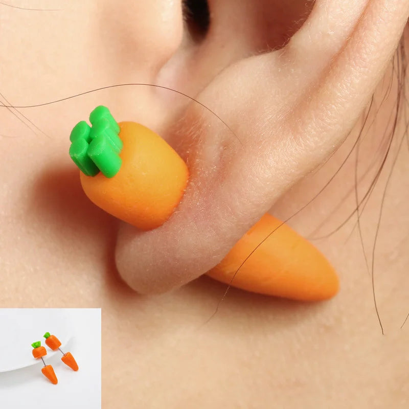 Cartoon 3D Polymer Clay Animal Earrings