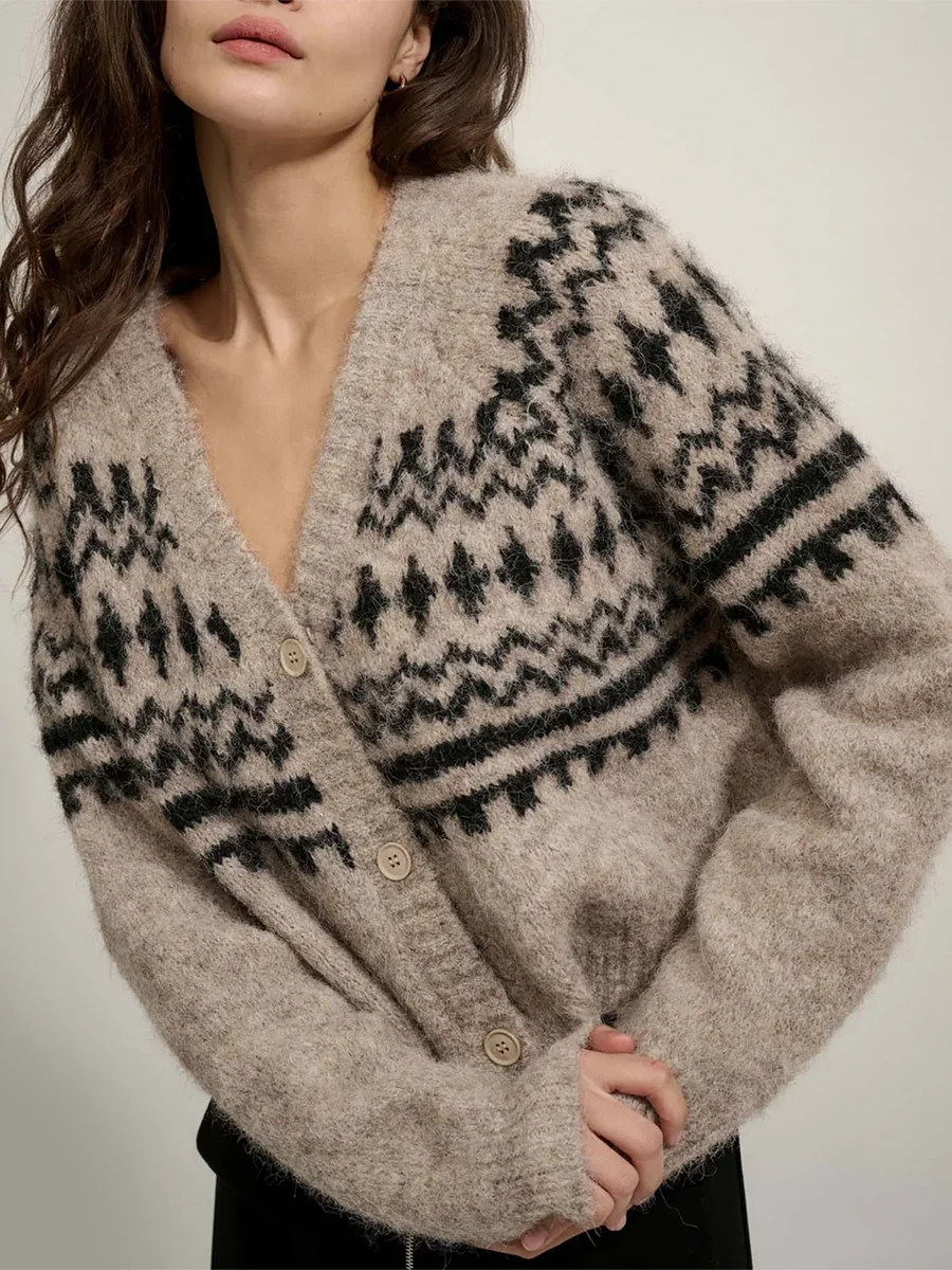 Women s Oversized Cable Knit Cardigan Sweater