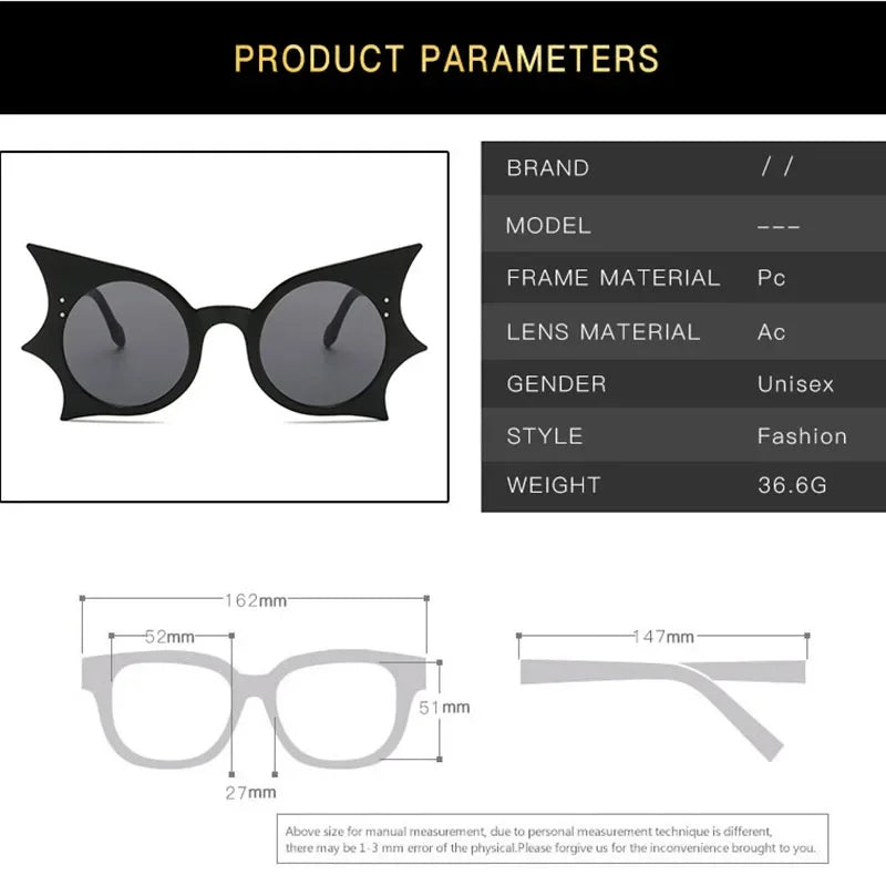 Women Bat Punk Eyewear