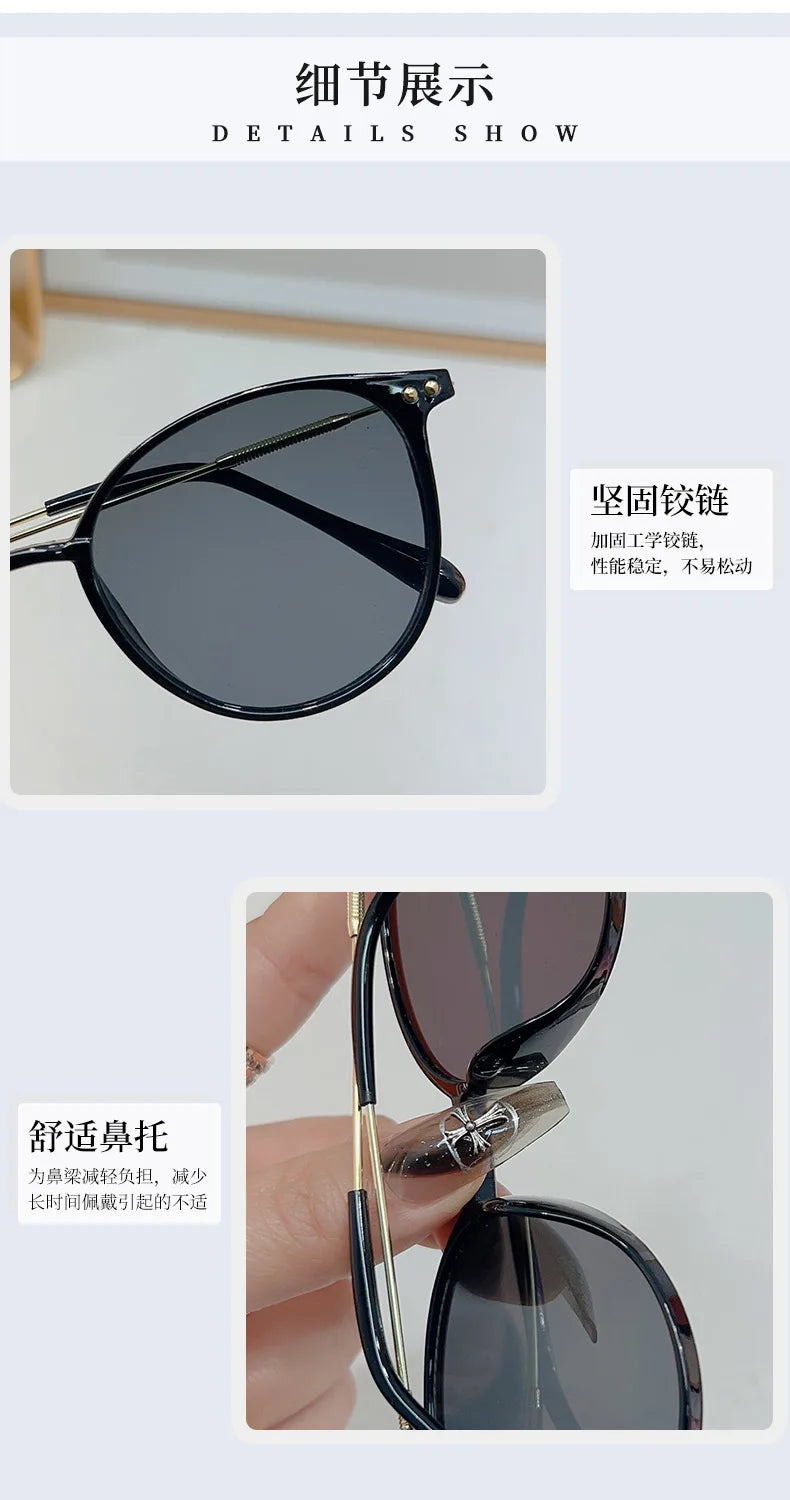 Round Vintage Sunglasses for Women