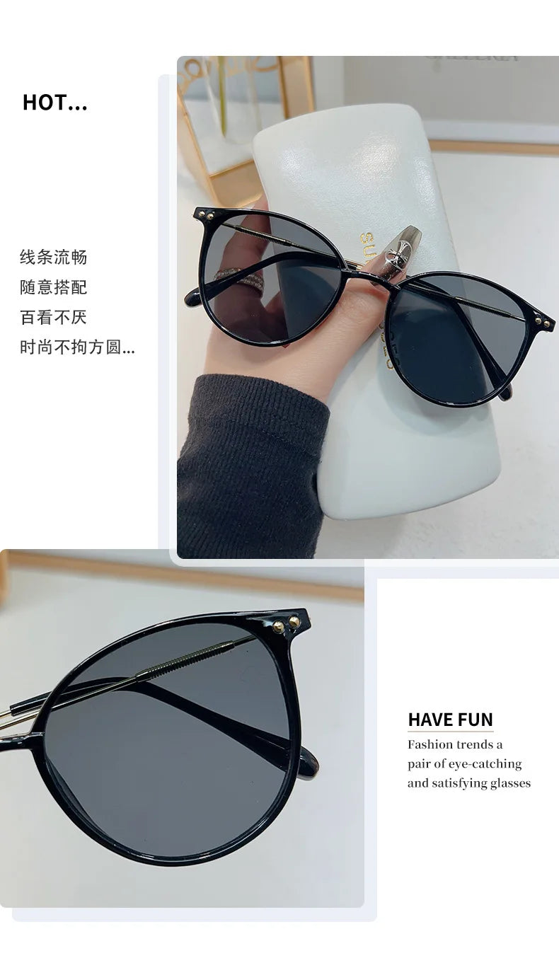 Round Vintage Sunglasses for Women