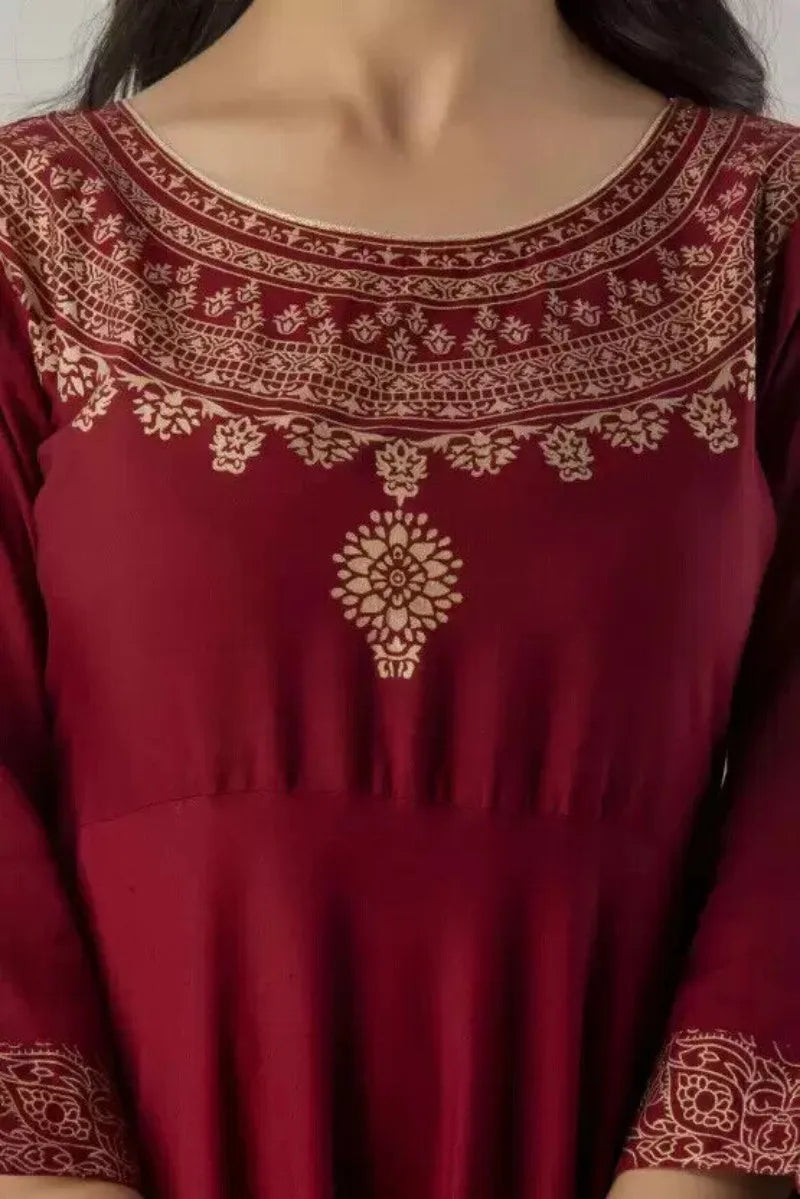 Anarkali Kurta and Dupatta Set