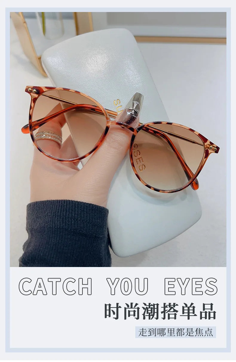 Round Vintage Sunglasses for Women