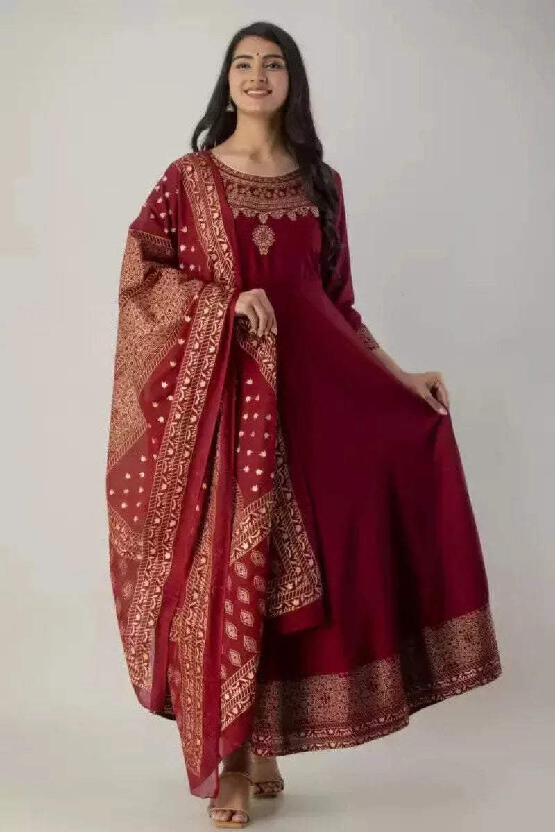 Anarkali Kurta and Dupatta Set