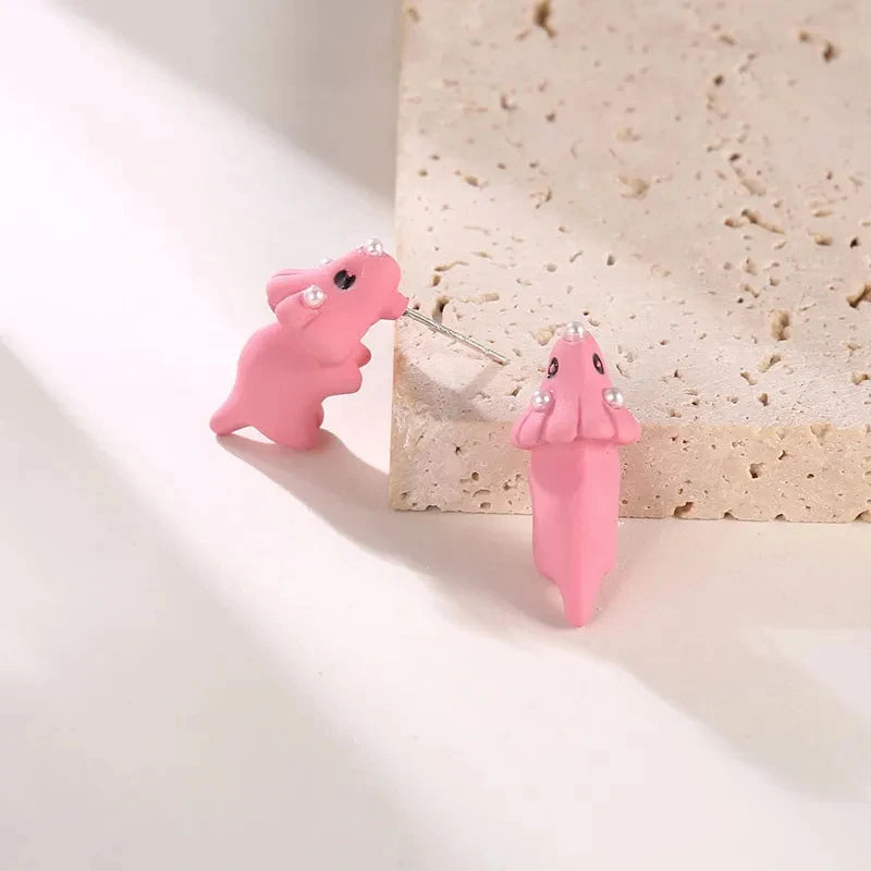 Cartoon 3D Polymer Clay Animal Earrings