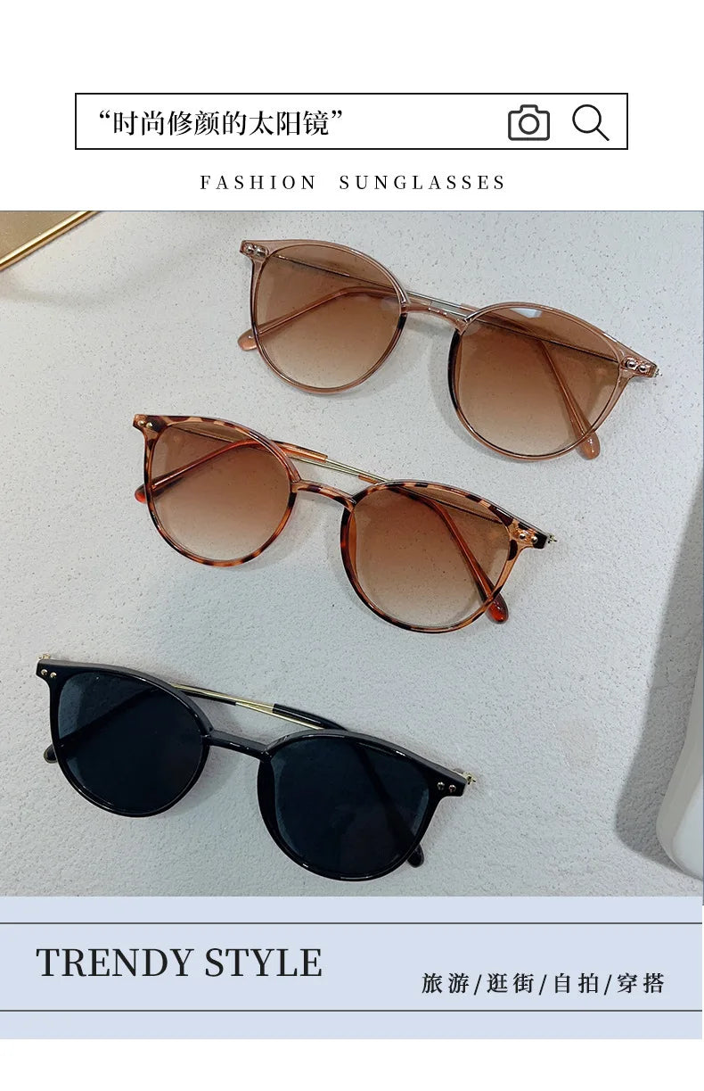 Round Vintage Sunglasses for Women