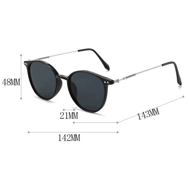 Round Vintage Sunglasses for Women