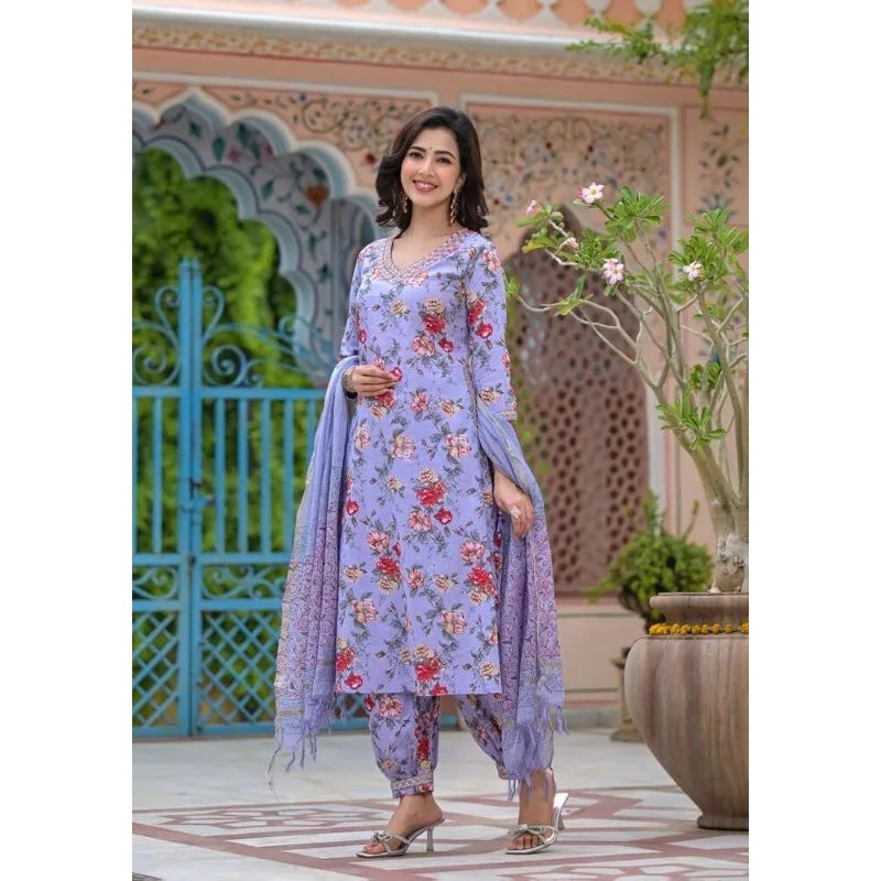 Kurti Palazzo with Dupatta Set