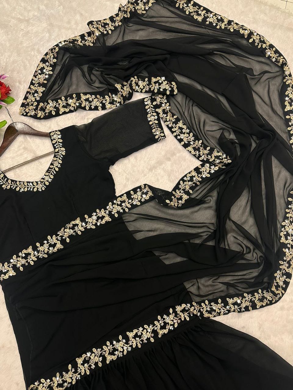 Fancy Designer Ready To Wear Gown Saree