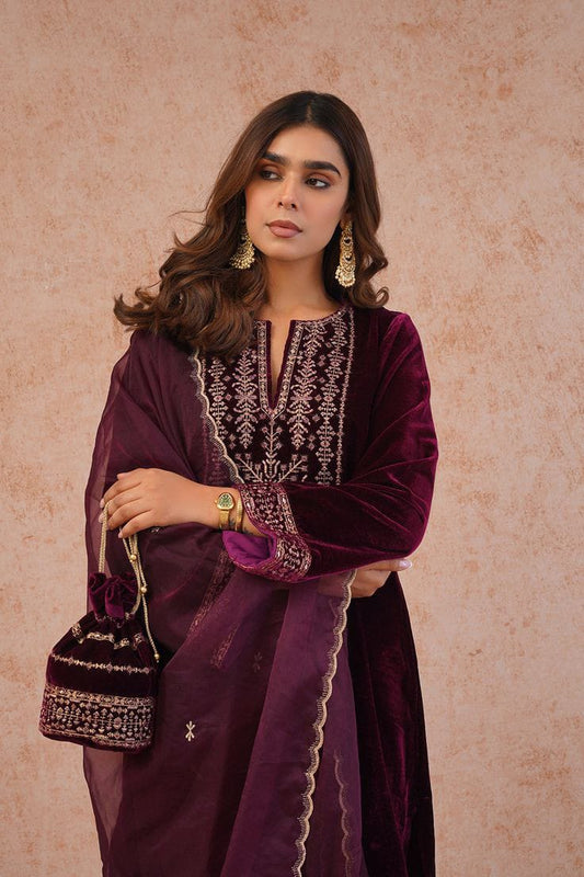 Velvet Embroidered Designer Suits