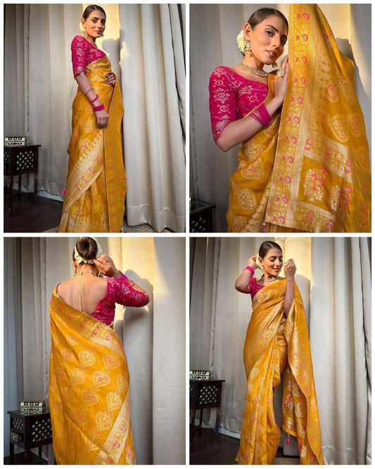 Banarasi Soft Lichi Silk Saree