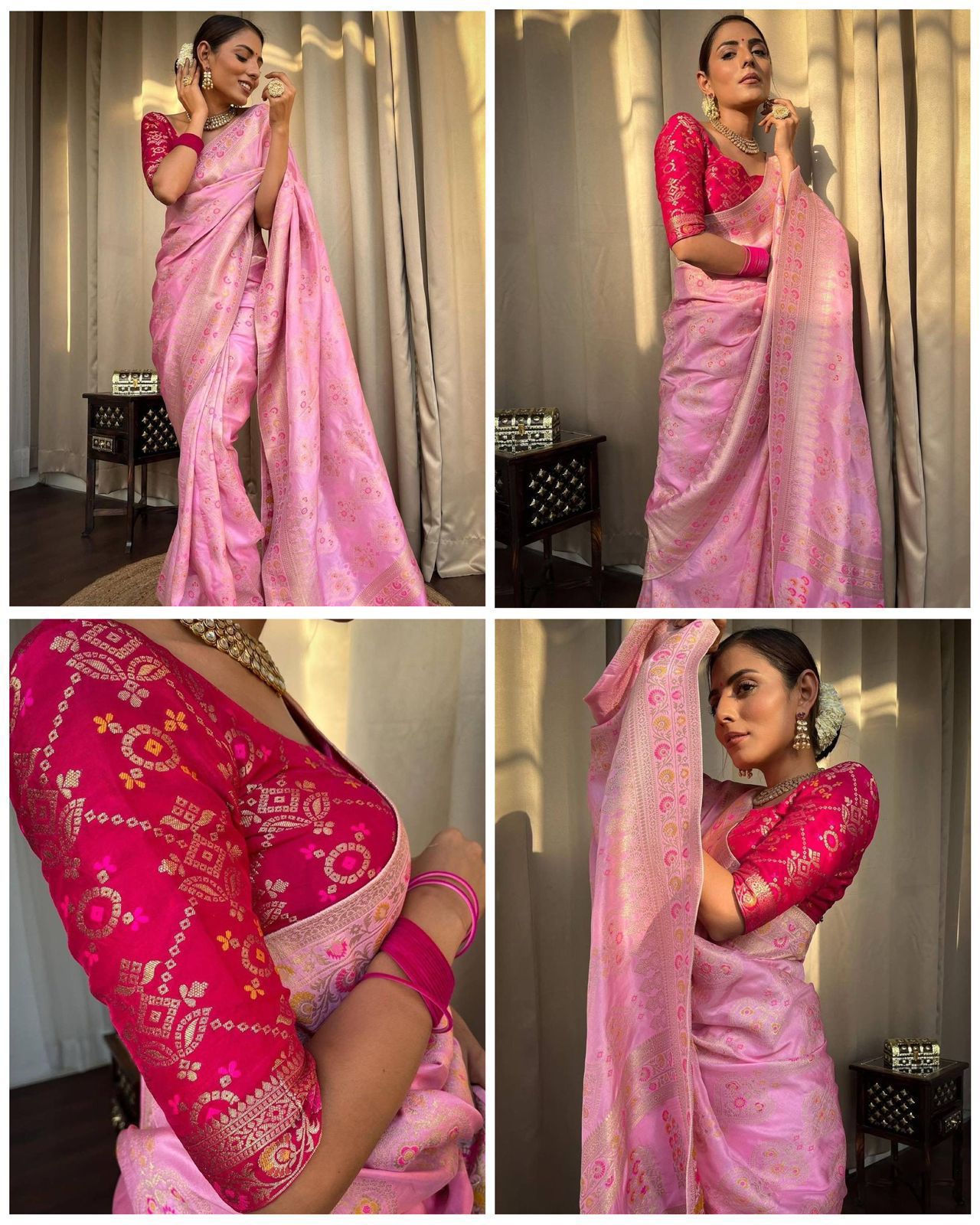 Banarasi Soft Lichi Silk Saree