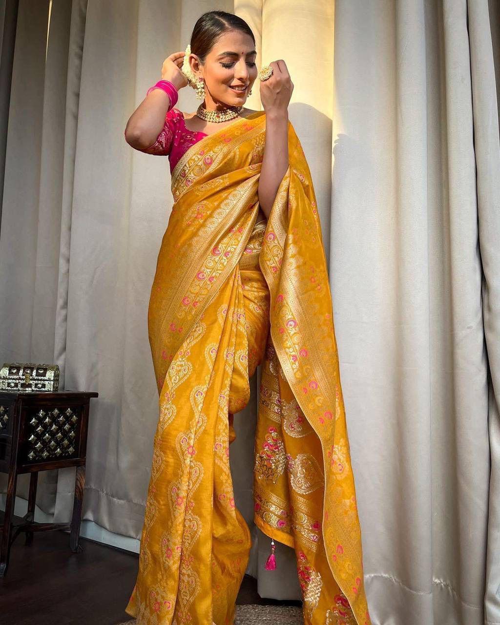 Banarasi Soft Lichi Silk Saree