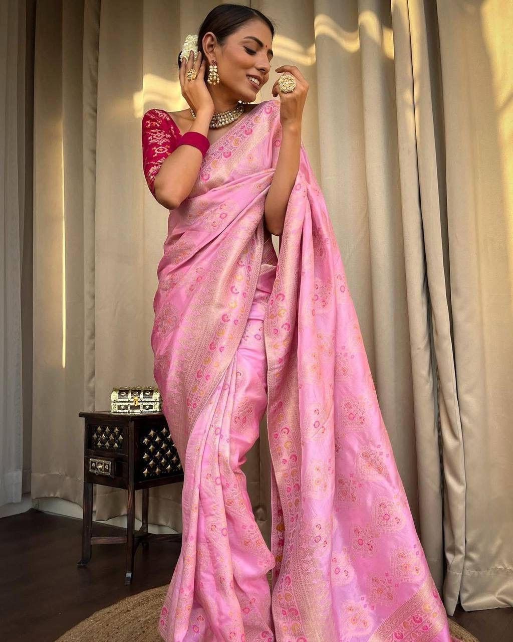 Banarasi Soft Lichi Silk Saree