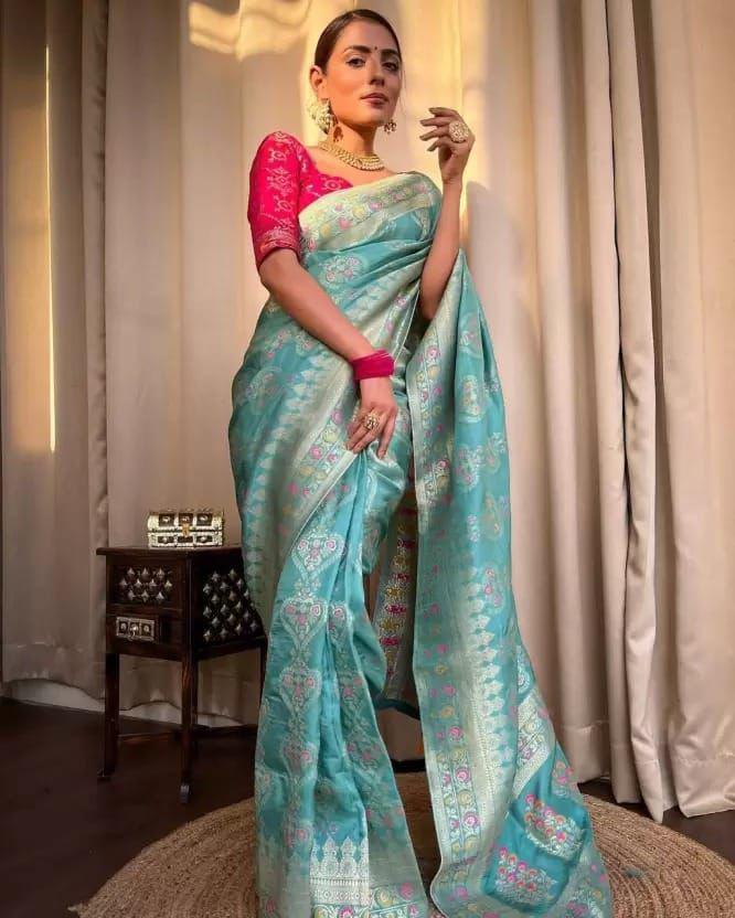 Banarasi Soft Lichi Silk Saree