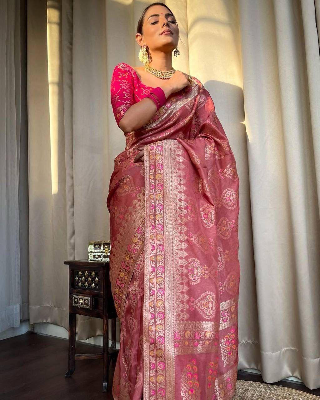 Banarasi Soft Lichi Silk Saree