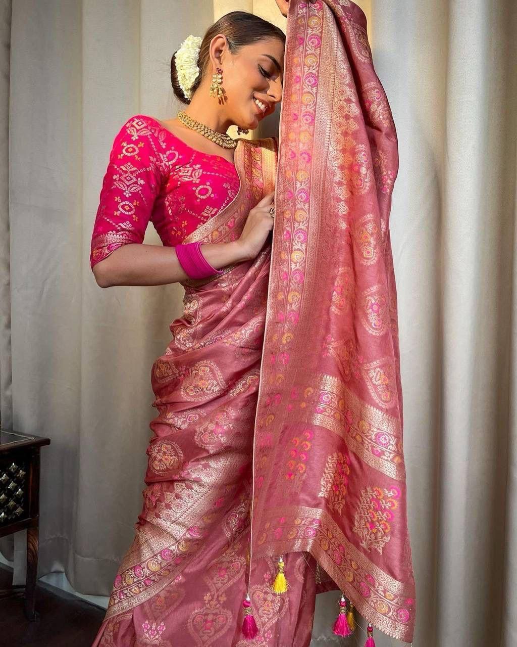 Banarasi Soft Lichi Silk Saree