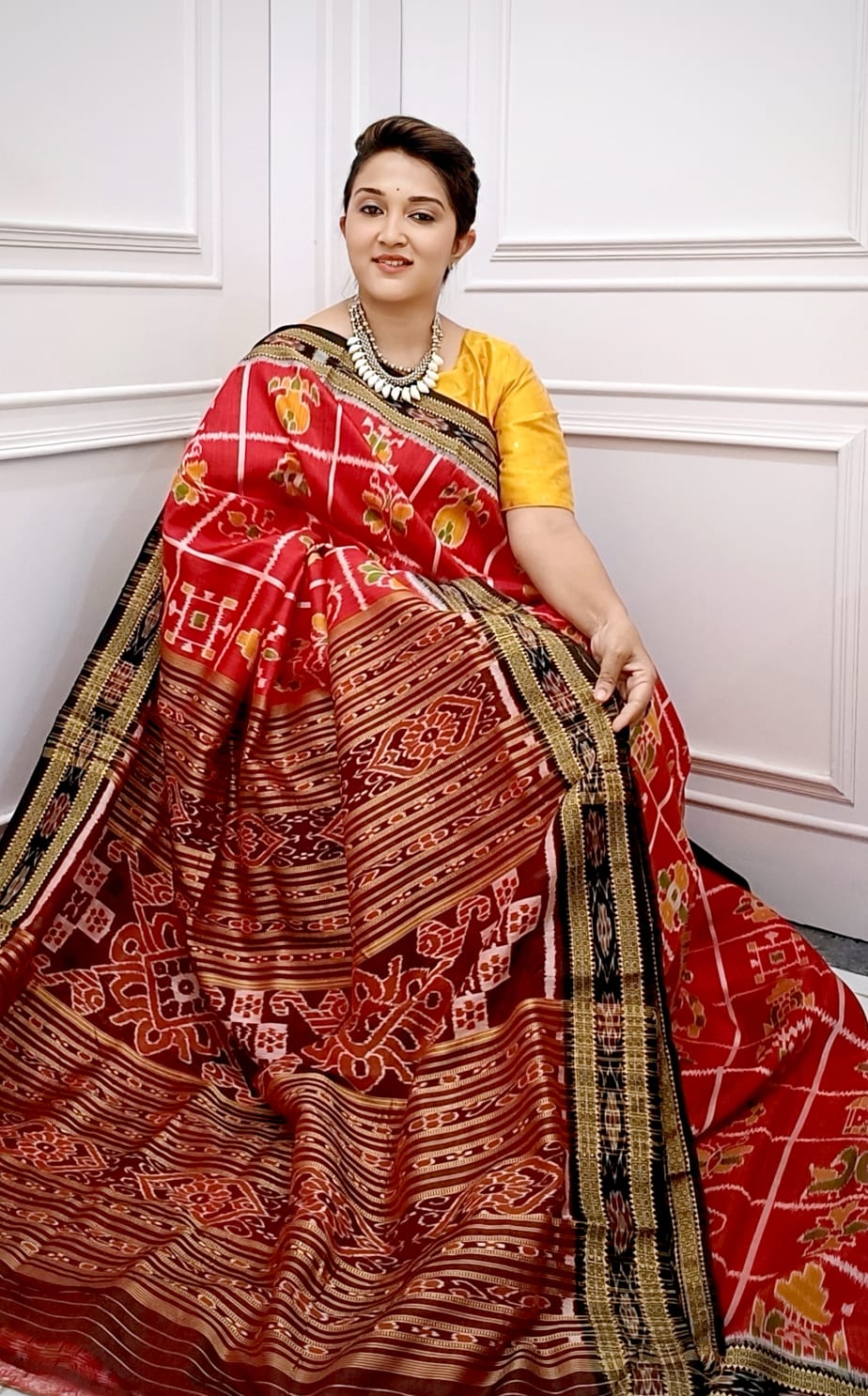 Classic Nabakothi Design Khandua Silk Saree