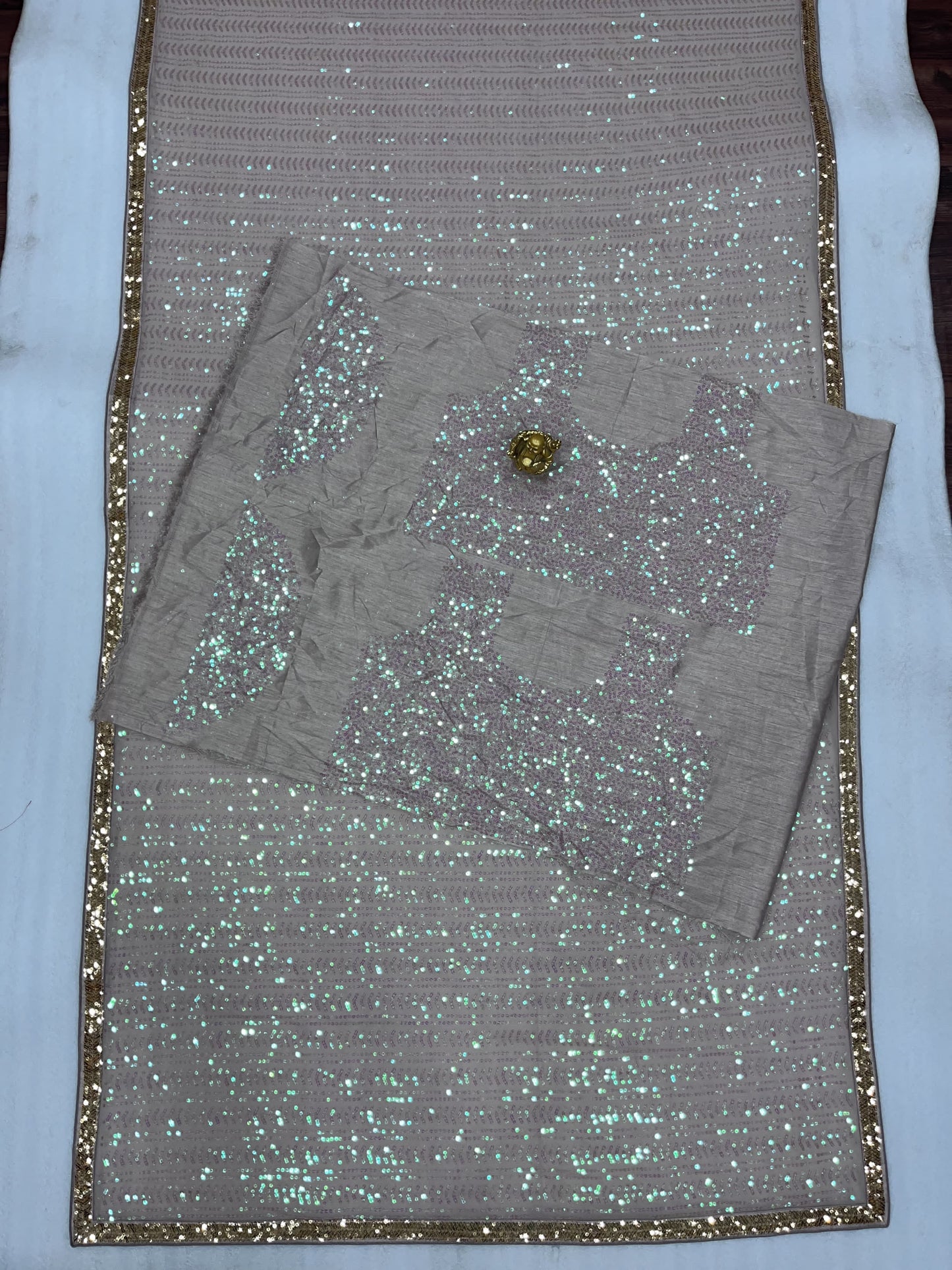 Heavy Georgette Sequins Saree