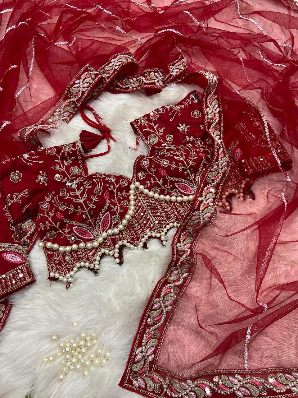 Sequence Dori Embroidery Net Embellished Heavy Diamond Work Lace Border Saree