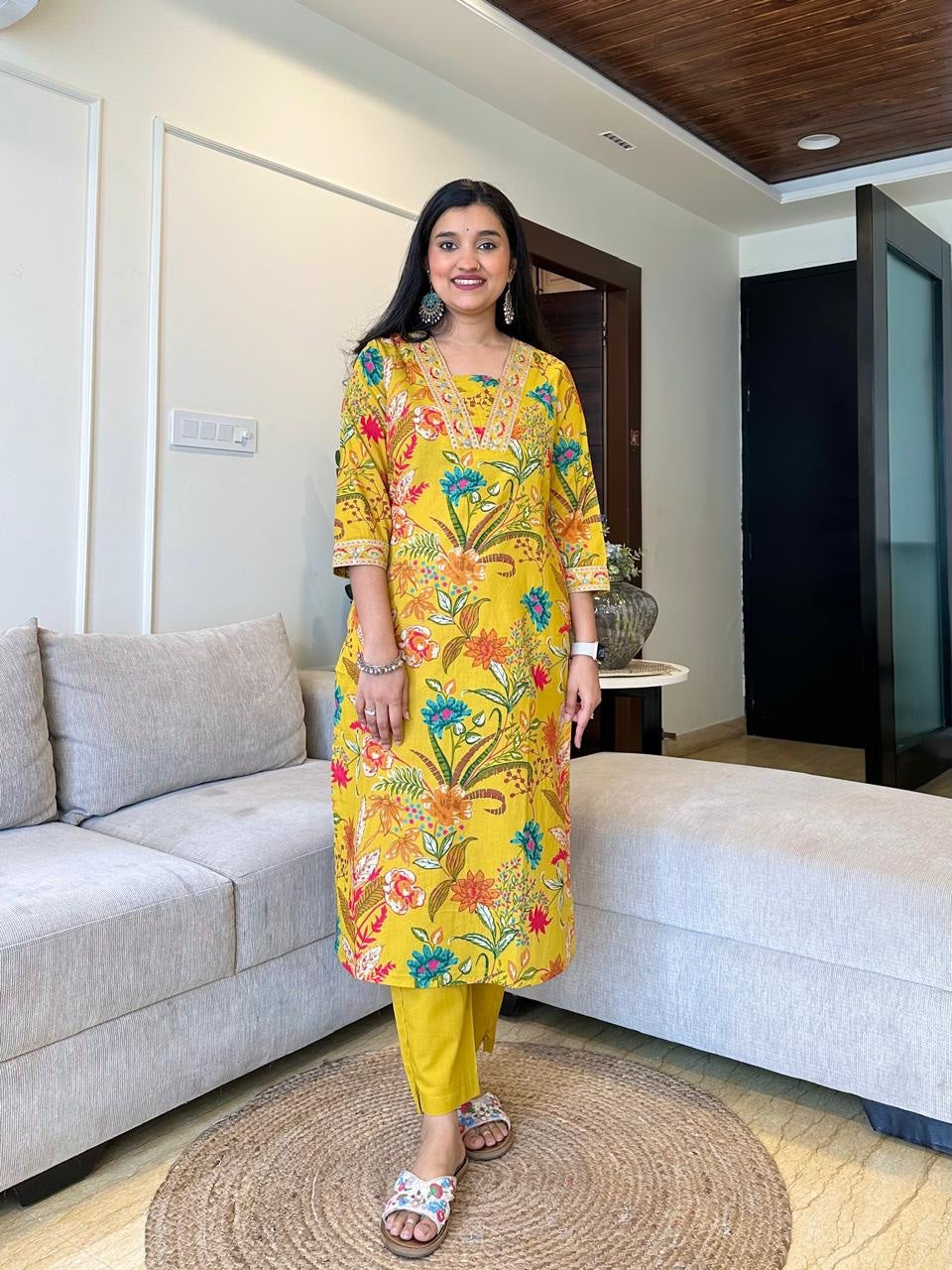 Designer Yashvi Cotton Kurti Set