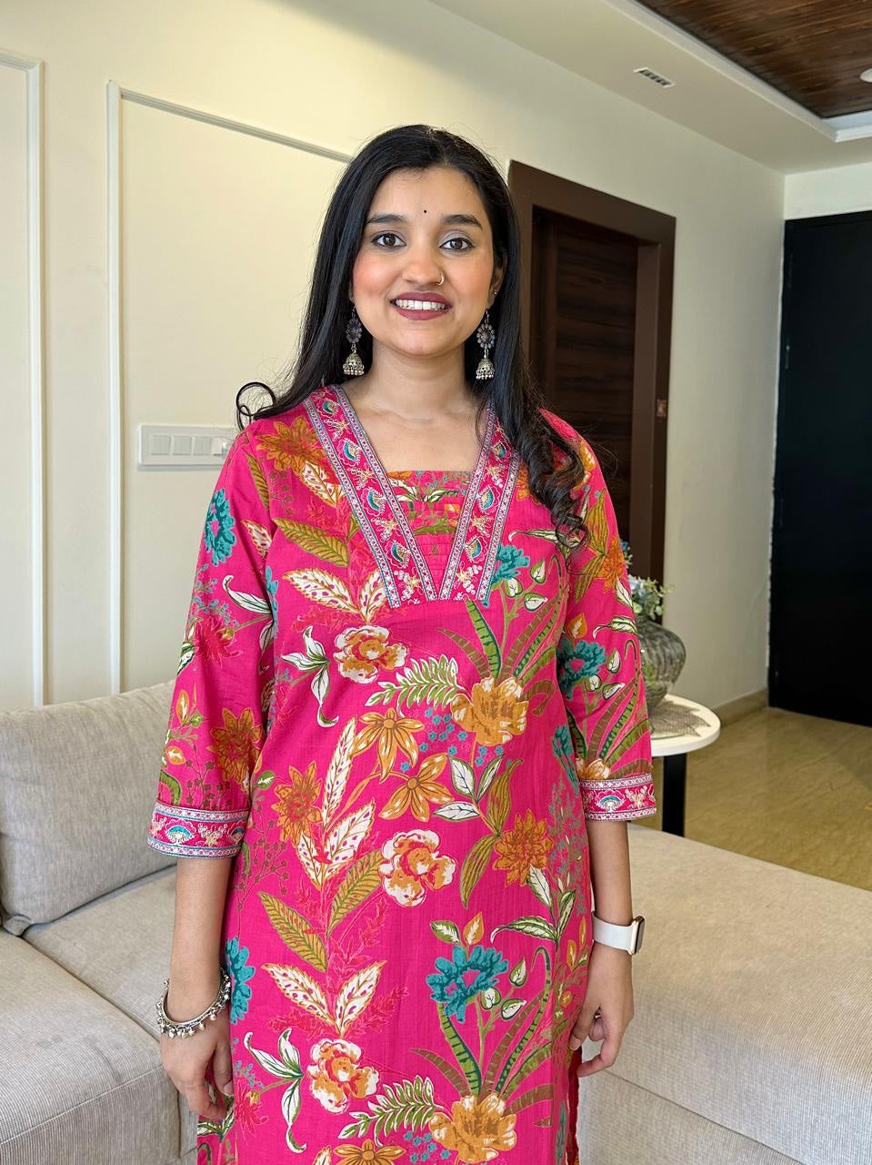 Designer Yashvi Cotton Kurti Set