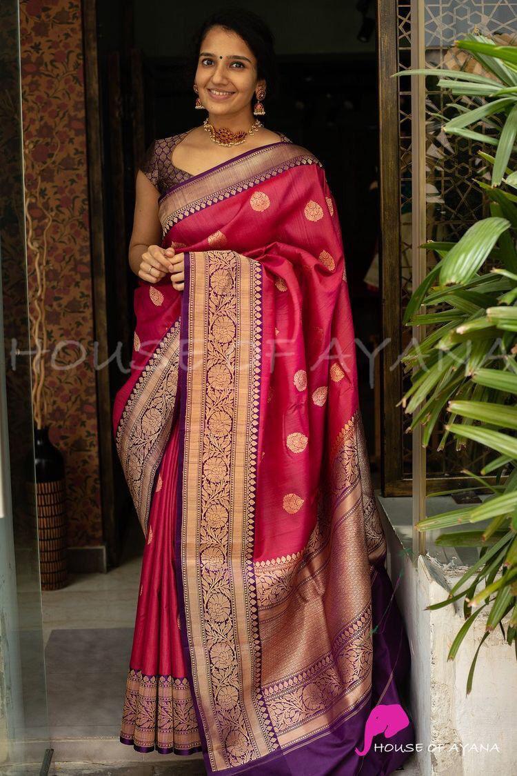 Jacquard Soft Lichi Silk Saree With Beautiful Rich Pallu