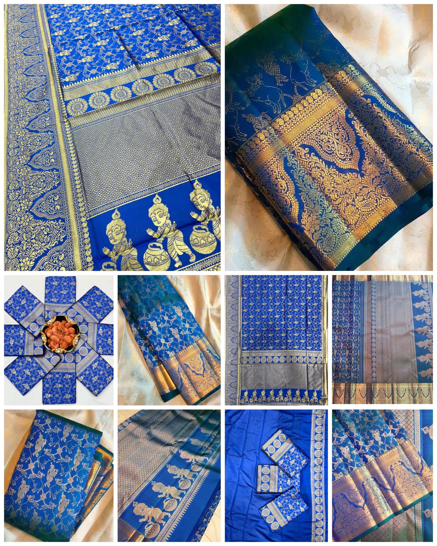 Designer Soft Lichi Silk Saree With Jacquard Work & Beautiful Rich Pallu