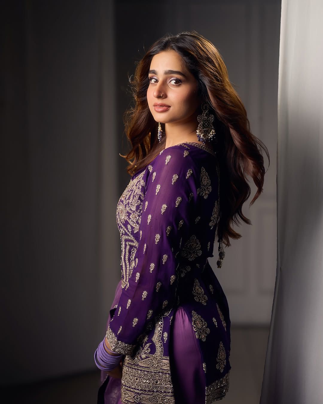 Georgette Palazzo Salwar Suit with Embroidery Work