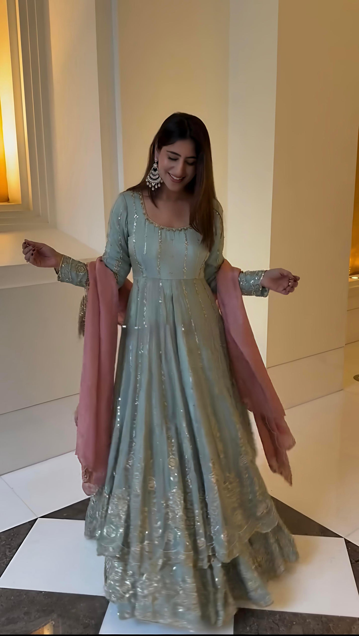 Pure Georgette Suit with Heavy Embroidery & Sequience Work